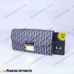 کیف پول پاسپورتی فندی FENDI رنگ طوسی