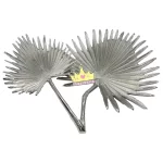 ظرف پذیرایی طرح برگ پالم (سوزنی) نقره ای