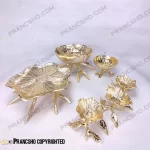 ست ظروف پذیرایی لوتوس طلایی براق با ضمانت ثبات رنگ