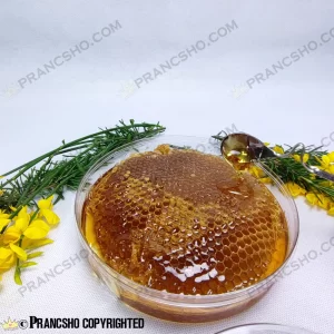 عسل طبیعی خود بافت طبیعی با موم شهنای