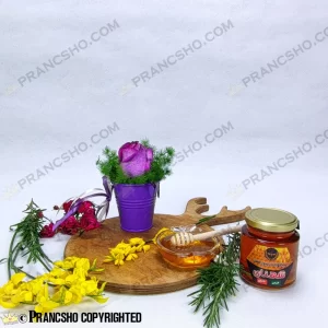 عسل طبیعی گون گز شهنای با هدیه به شرط کیفیت