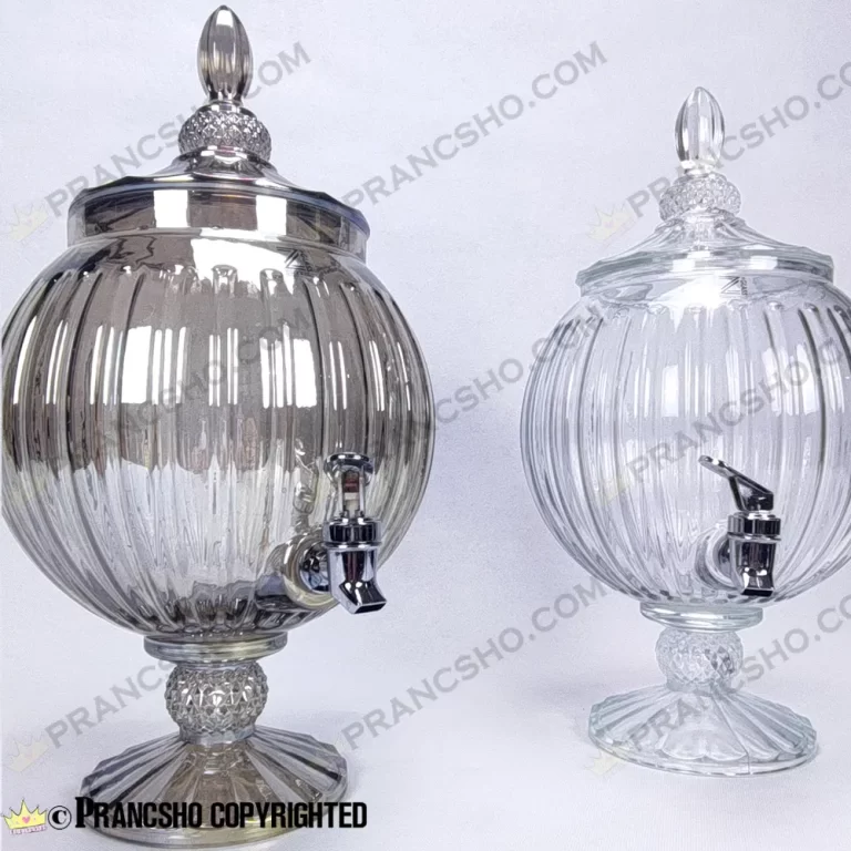 انواع کلمن شیشه ای طرح کانو پایه بلور