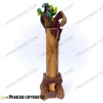 جا عودی بلند پایه چوبی طرح اژدها با‌ل‌دار