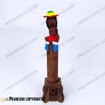 جا عودی بلند پایه چوبی طرح باب مارلی پیپ دار