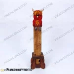 جا عودی بلند پایه چوبی طرح جغد