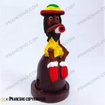 جا عودی کوتاه پایه سفالی طرح باب مارلی سیگاری