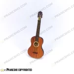 گیتار چوبی دکوری ایستاده کوچک