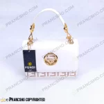 کیف پاسپورتی بزرگ فندی سفید صدفی HIGH COPY های کپی