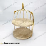 استند سنگی قفس و پروانه پروانه دو طبقه سنگ پارادایس نسکافه‌ای