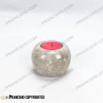 جاوارمر و شمعدان سنگی مدل گوی سنگ پارادایس نسکافه‌ای