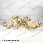 سرویس پذیرایی سنگ پارادایس نسکافه‌ای با پایه برنجی طرح آنجل