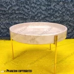 میوه خوری سنگی پایه میخی طلایی سنگ پارادایس نسکافه‌ای