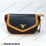 کیف پاسپورتی طرح کوچ (COACH) مشکی دوردوزی قهوه ای