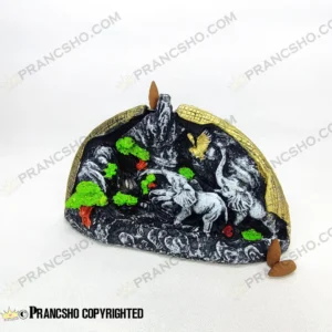 جا عودی آبشاری بزرگ طرح تابلو حیوانات و طبیعت