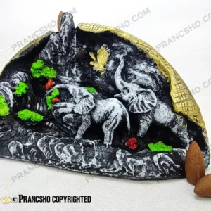 جا عودی آبشاری بزرگ طرح تابلو حیوانات و طبیعت