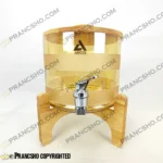 کلمن شیشه ای استوانه ای شیشه شامپاینی مات طرح مایورکات