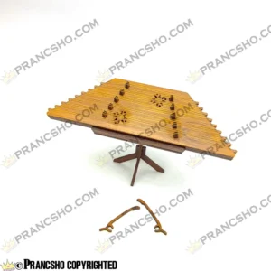 دکوری ساز سنتور چوبی ایستاده با پایه و مضراب