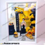 قاب عکس فانتزی سفید طرح شیار دار بزرگ (4 سایز)