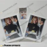 قاب عکس فانتزی طرح خانواده هفتی رنگ سفید سه خانه