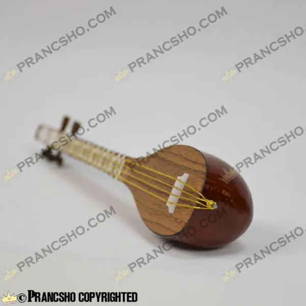 تنبور چوبی دکوری کوچک با استند چوبی طرح هخامنش