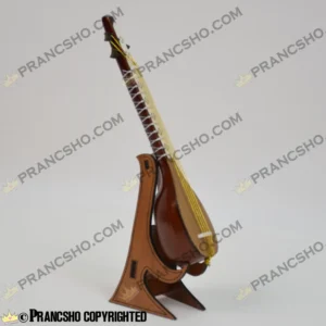 تنبور چوبی دکوری کوچک با استند چوبی طرح هخامنش