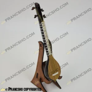 سه‌تار چوبی دکوری کوچک با استند چوبی طرح هخامنش