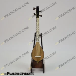 سه‌تار چوبی دکوری کوچک با استند چوبی طرح هخامنش