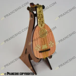 دکوری ساز عود چوبی ایستاده با استند چوبی طرح هخامنش