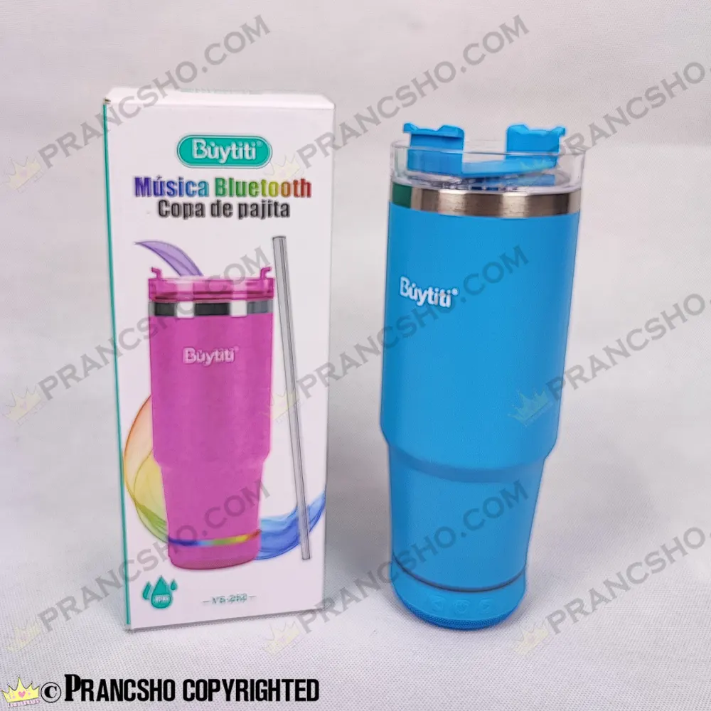 تراول ماگ اسپیکر دار بلوتوثی بای تی تی Buytiti آبی
